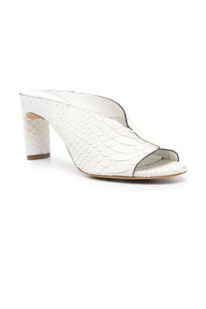 Tenerife 85mm leather mules DEL CARLO | 11725BIANCO